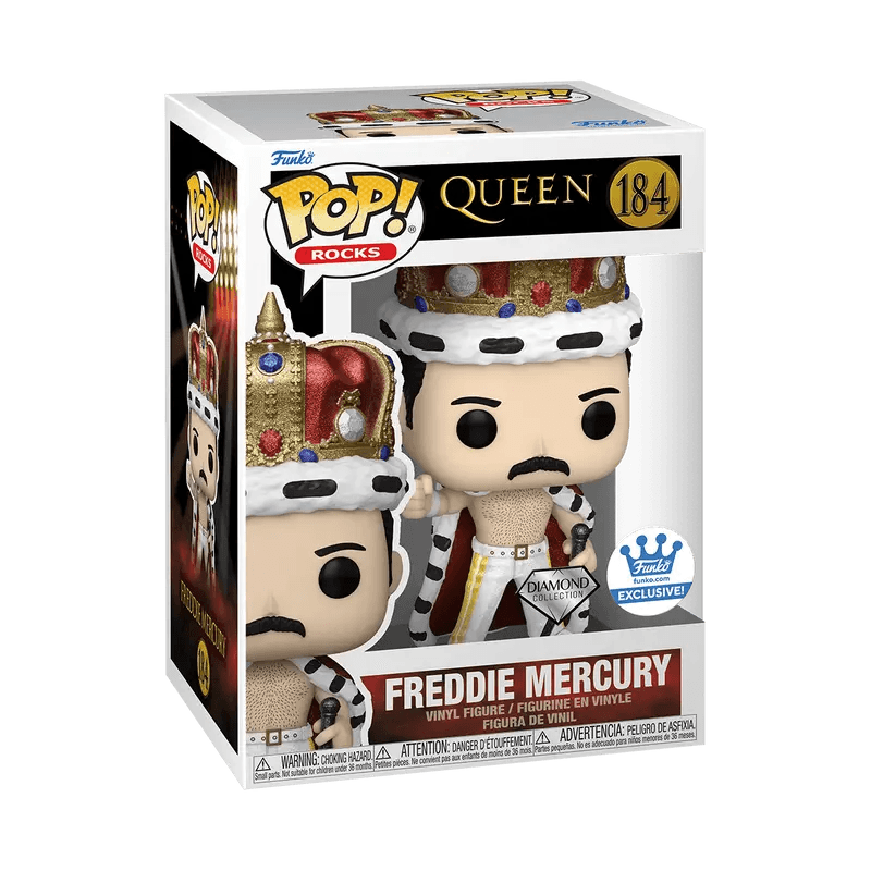 Funko Pop! Queen: Freddie Mercury as King (Diamond) - Funko Exclusive - East Texas Electronics LLC.
