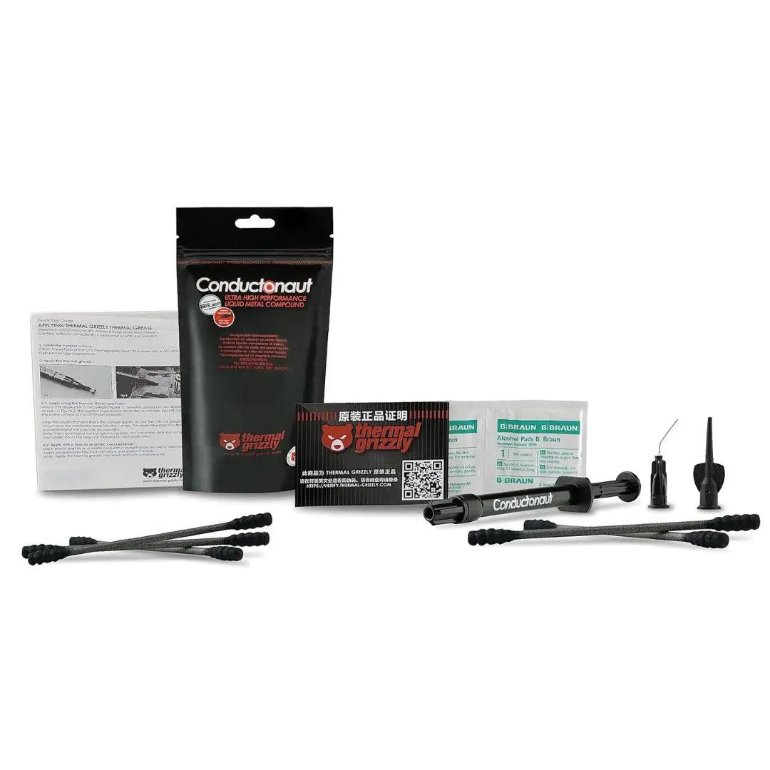 Thermal Grizzly Conductonaut - 1g Liquid Metal Thermal Paste + 3 Extra Applicators - East Texas Electronics LLC.